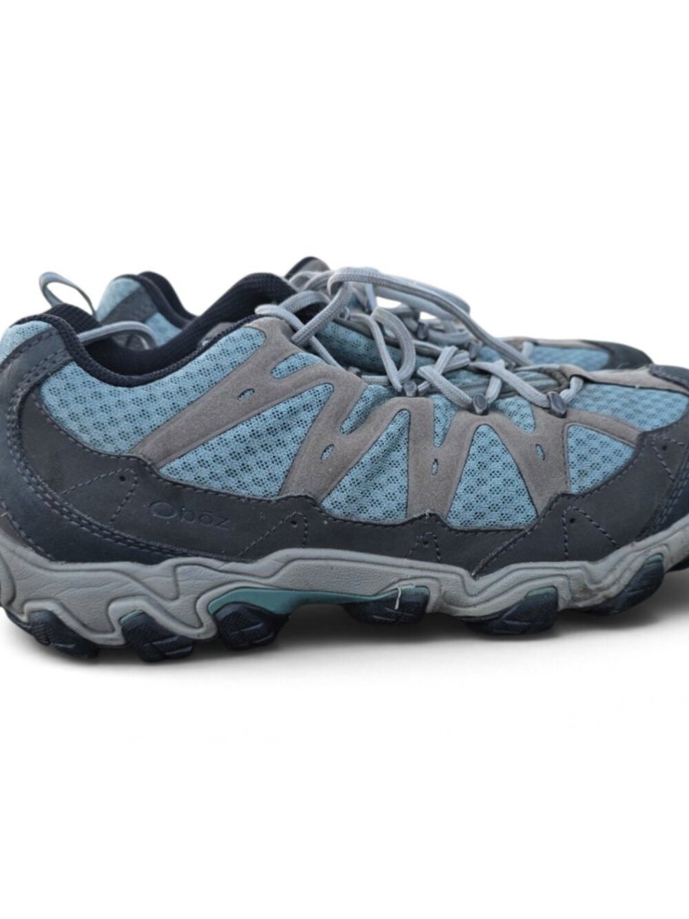 Oboz Luna Low Hiking Shoes Womens 10 Blue Gray Leather EU 41.5 - Picture 3 of 12